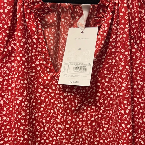 Isabel Maternity Long Sleeve Blouse/ Top! NWT! Reg 28! - Picture 2 of 2